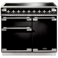 Rangemaster ELS100EIGB (100160) Elise 100cm Induction Range Cooker,  Gloss Black/Chrome