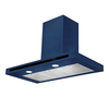 Rangemaster HLTHDS90MO 90cm Hi Lite Flat Chimney Hood Finished in Blue