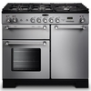 Rangemaster KCH100DFFSI/C Kitchener 100cm Dual Fuel Range Cooker,  Silver