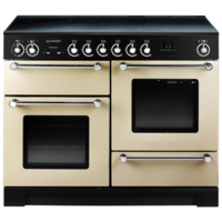 Rangemaster KCH110ECCR/C KITCHENER 110cm Ceramic Range Cooker,  Cream/Chrome