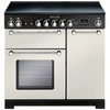 Rangemaster KCH90ECIV/C KITCHENER 90cm Ceramic Range Cooker,  Ivory/Chrome
