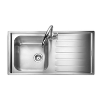 Rangemaster MN10101R/ Manhattan Stainless Steel Inset Sink 1 Bowl Polished