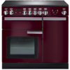 Rangemaster PROP90ECCY/C PROFESSIONAL PLUS 90cm Ceramic Range Cooker,  Cranberry