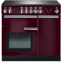 Rangemaster PROP90ECCY/C PROFESSIONAL PLUS 90cm Ceramic Range Cooker,  Cranberry