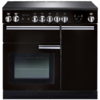 Rangemaster PROP90ECGB/C PROFESSIONAL PLUS 90cm Ceramic Range Cooker,  Black