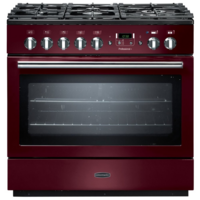 Rangemaster PROP90FXDFFCY/C PROFESSIONAL PLUS FX 90cm Dual Fuel Cooker,  Cranberry