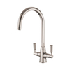 Rangemaster TAC2BF/BF Aquaclassic 2 Dual Lever Monobloc Tap,  Brushed finish