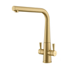 Rangemaster TCO1BB/ Conical Dual Lever Monobloc Tap,  Brushed Brass finish