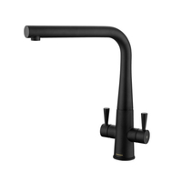 Rangemaster TCO1MB/ Conical Dual Lever Monobloc Tap,  Matt Black Finish