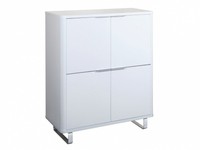 Accent White High Gloss 4 Door Storage Unit