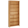 Adara 7-Tier Bookcase Solid Oak Wood