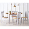 Adler Oak & Grey Dining Set with 4 Chairs