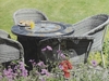 Alcira Round Natural Slate Dining Table