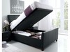 Allendale Black Bonded Leather Ottoman Storage Bed