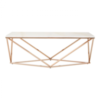Allure White Faux Marble Coffee Table