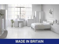 Alpine White High Gloss 5 Drawer Tallboy