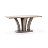 Amalfi Marble Dining Table 6 Seater 160cm Pearl Grey