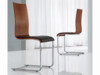 Annabelle Pair of Black & Walnut Dining Chairs