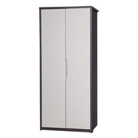 April 2 Door Wardrobe Grey & Sand Gloss