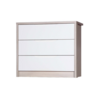 April 3 Drawer Chest Champagne & Cream Gloss