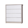 April 4 Drawer Chest Champagne & Cream Gloss