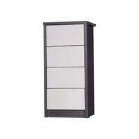 April 4 Drawer Tallboy Grey & Sand Gloss