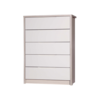 April 5 Drawer Chest Champagne & Sand Gloss