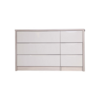 April 6 Drawer Chest Champagne & Sand Gloss