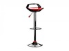 Aprilla Pair of Red & Black Gloss Bar Stools