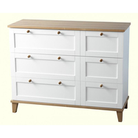 Arcadia White 3 Drawer Chest