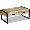 Arden Grace 2 Drawer Solid Mango Wood Coffee Table