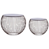 Arden Grace 2 Piece Gold Globe Coffee Tables