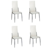Arden Grace High Back Faux Leather Dining Chair