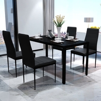 Arden Grace Iron Frame Dining Table and Chairs