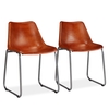 Arden Grace leather office style Dining Chairs