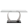 Aspire Clear Glass Dining Table 6 Seater