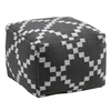 Aztec Pouffe Footstool - Grey