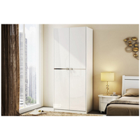 Aztec Wardrobe White High Gloss