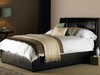 Bali Brown Bycast Leather Storage Bed