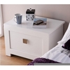 Bari White High Gloss Bedside Table
