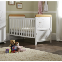 Bears 2 in 1 Cot Bed - Beech/White