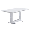 Beckley White Gloss Extending Dining Table 6-8 Seater