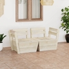 Becrux Garden 2-Seater Pallet Sofa Impregnated Spruce Wood