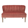 Bella 2 Seater Crushed Velvet Sofa - Various Colours Available (Colour: Steele Grey)