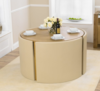 Bentley Round Stowaway 4 Seater Dining Set (Table Colour: Oak)
