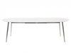 Bobby White Lacquered Extending Dining Table with Angled Legs