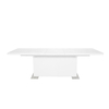 Brick White High Gloss Extending Dining Table 6-8 Seater