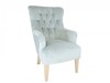 Bristol Soft Velvet Mystic Seaspray Buttoned Back Armchair