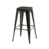 Bronx Black Metal Bar Stools (Number Of Stools: 2)