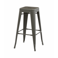 Bronx Grey Metal Bar Stools (Number Of Stools: 2)